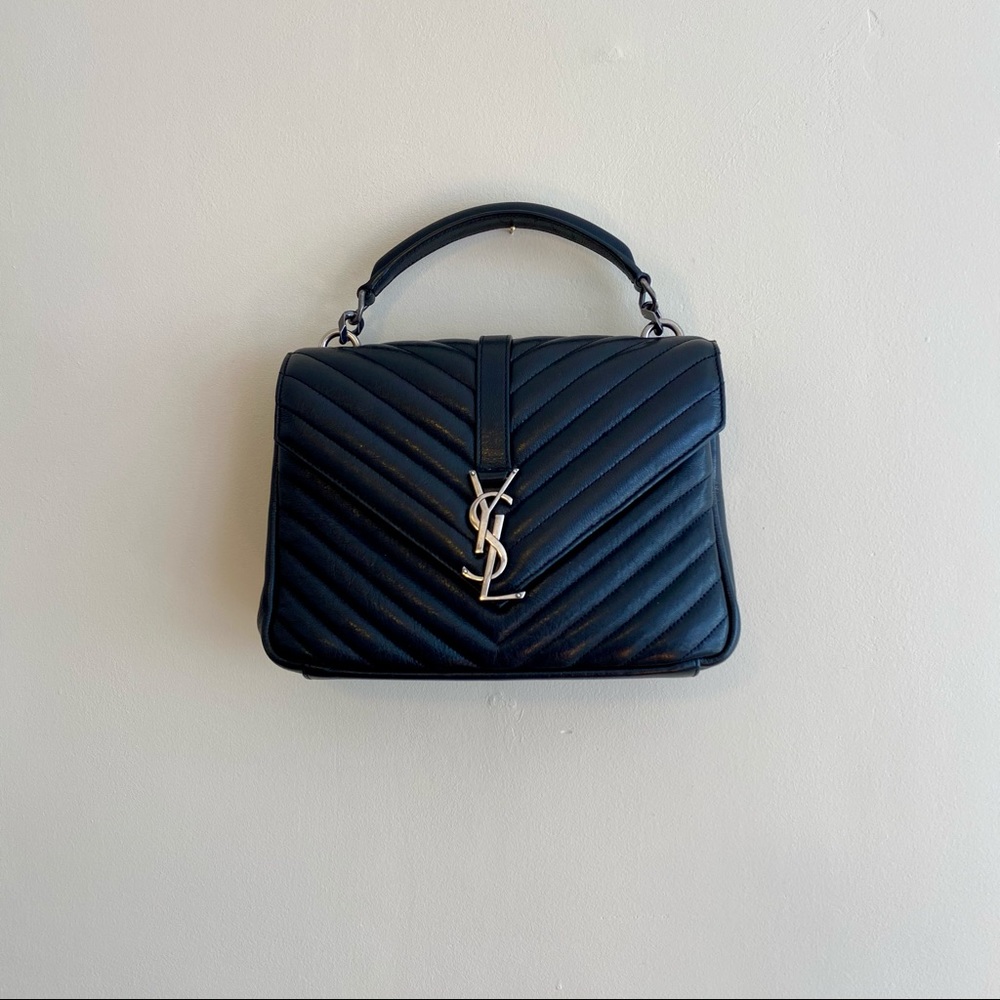 🚫 SOLD- SAINT LAURENT College Medium Shoulder Bag - Picture 4 of 10